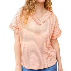 Holly Harper Knit V Neck Top MEDIUM (606)